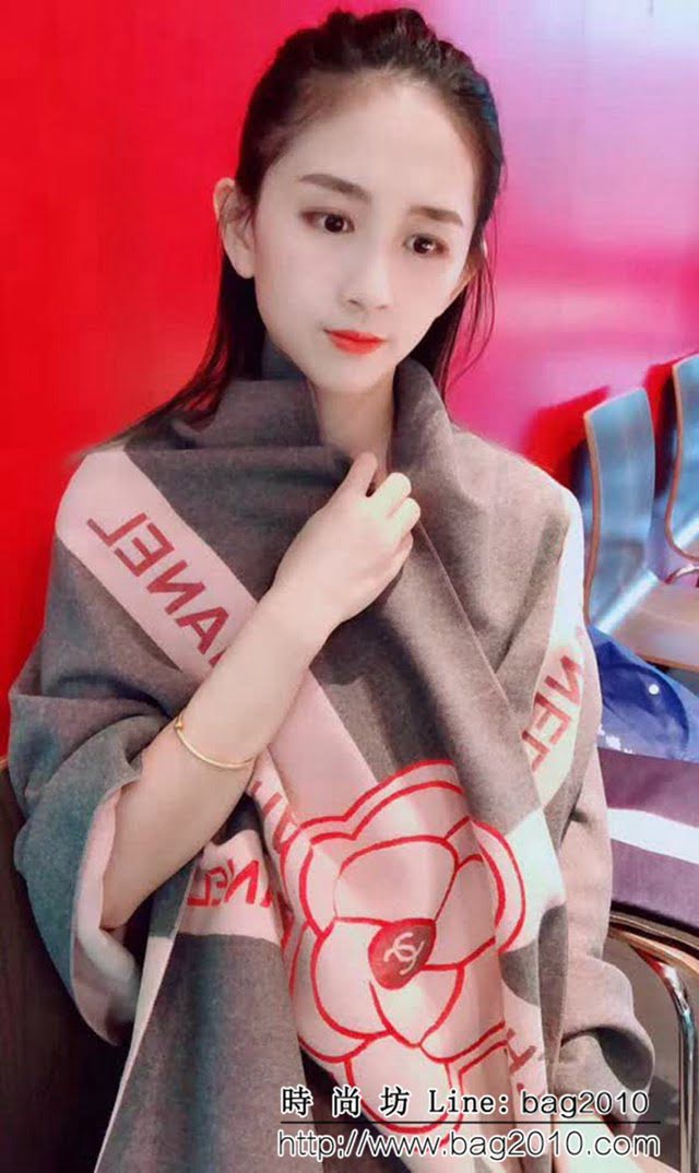 CHANEL香奈兒 2018年新款羊絨長圍巾 LLWJ6434